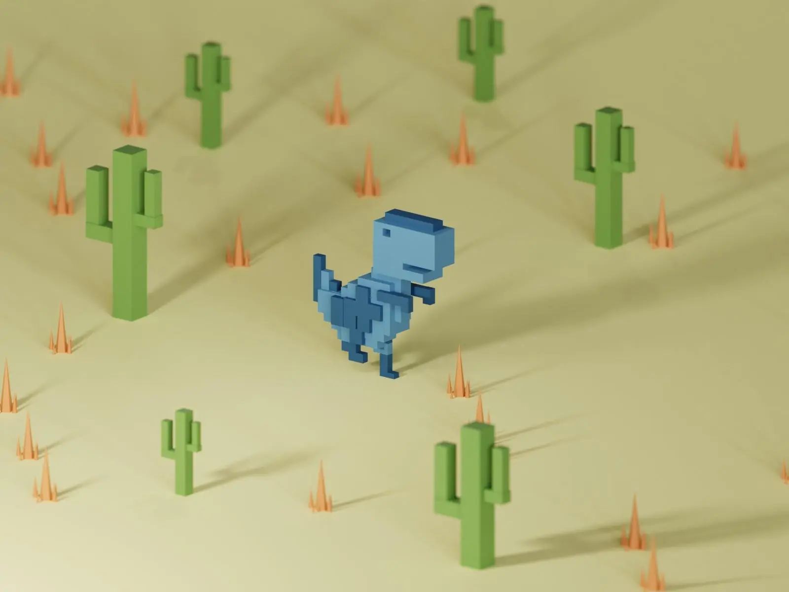3D Dino Game